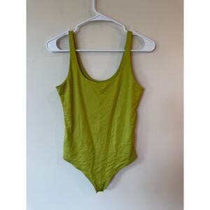 Abercrombie & Fitch Bodysuit Womens Small Green Soft A&F Collection Long Sleeve